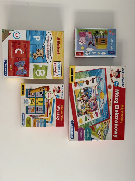 3 x gra planszowa Clementoni + 1 x puzzle Trefl