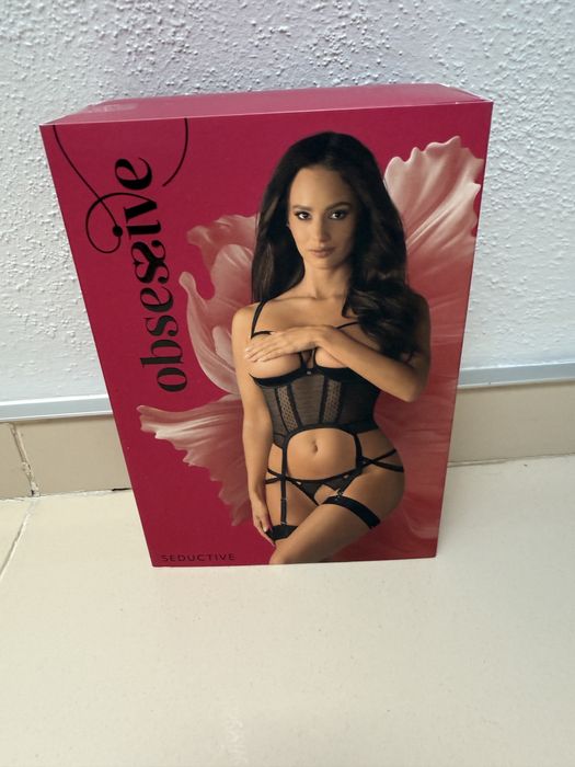 Obsessive gorset i otwarte stringi Lanelia XS/S