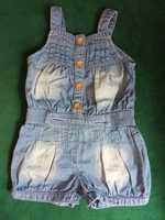 Ogrodniczki kombinezon rampers jeans Next r.86