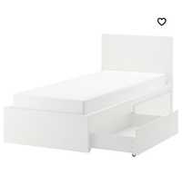 Łóżko IKEA MALM 90/200 z materacem.