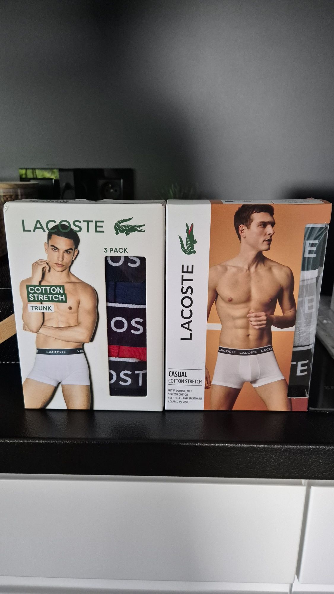 Bokserki męskie Lacoste XL 6-pak NOWE