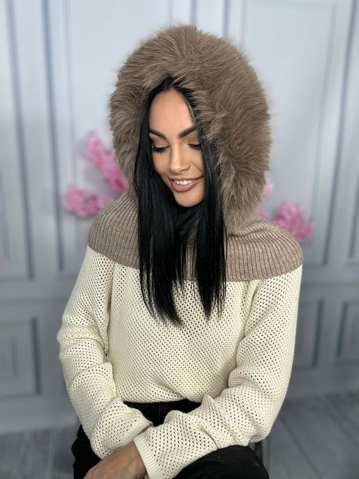 Balaclava bezowa
