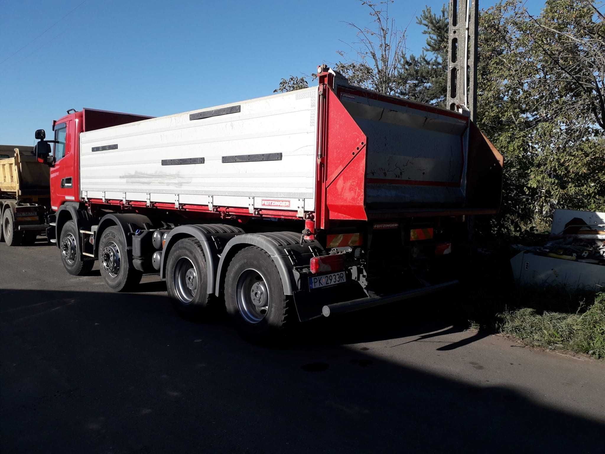 WYWROTKA usługi transportowe materiałów sypkich, piasek, beton, masa