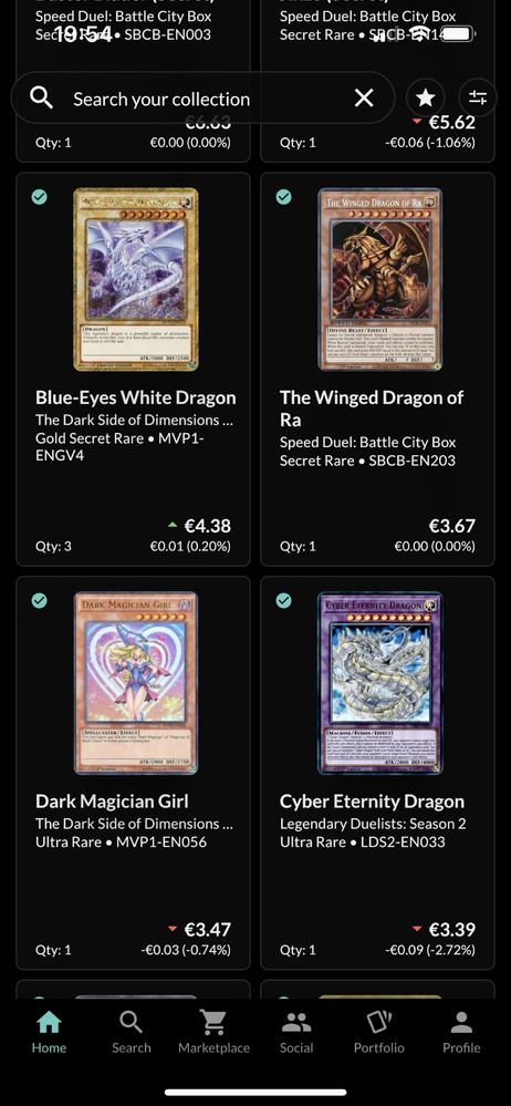 400+ cartas de Yugioh