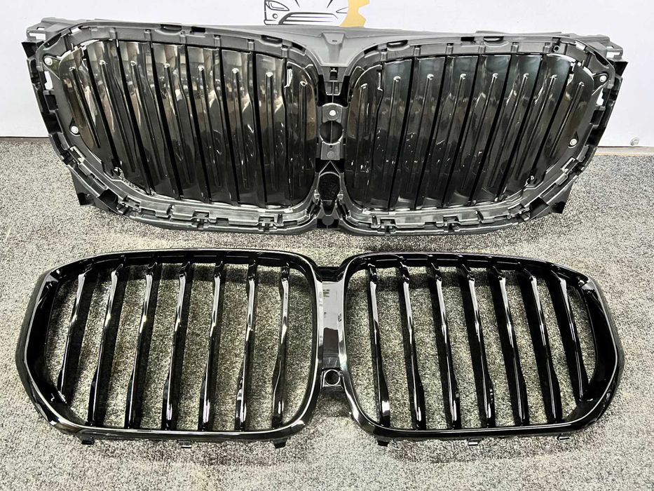 Bmw G05 X5 жалюзі заслонка ноздрі решітка  бампера shadow line