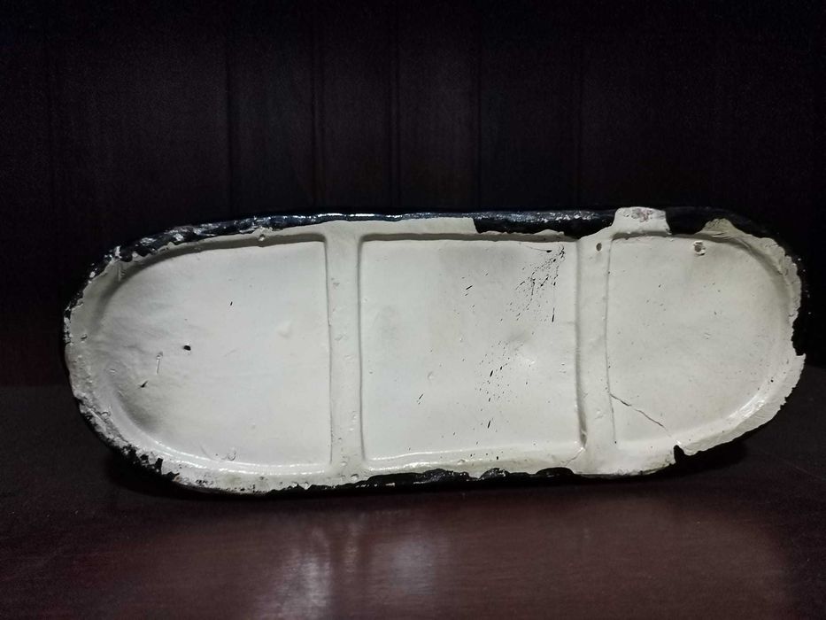 Cão com bola - Faiança de Coimbra -excecional dimensão e pintura