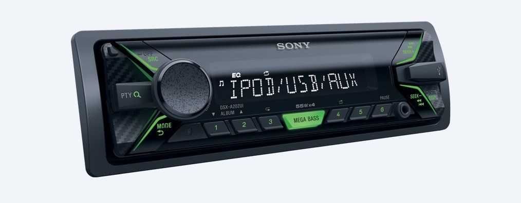 SONY Receptor Multimédia - Auto-Rádio, USB, AUX, MP3, FLAC, 55W NOVO!