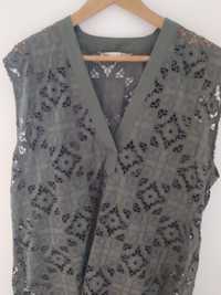 Blusa/túnica Zara bordada tamanho L