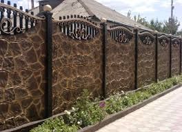 Еврозабор, декоративный бетонный забор