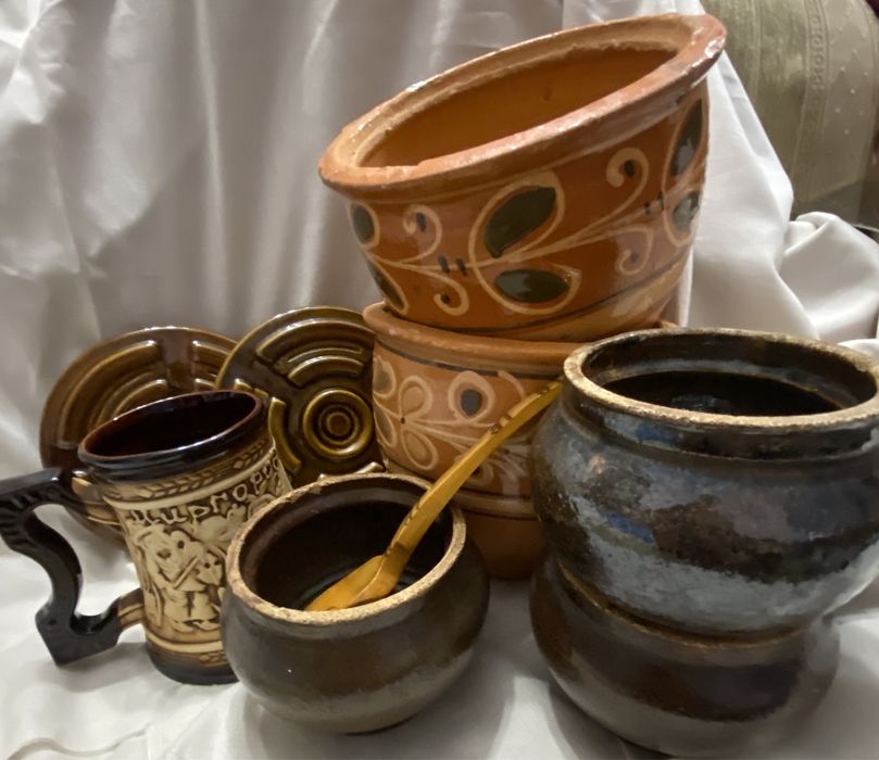 Подсвечники,чайник,чашка,бокалы пивные СССР,вазоны для цветов