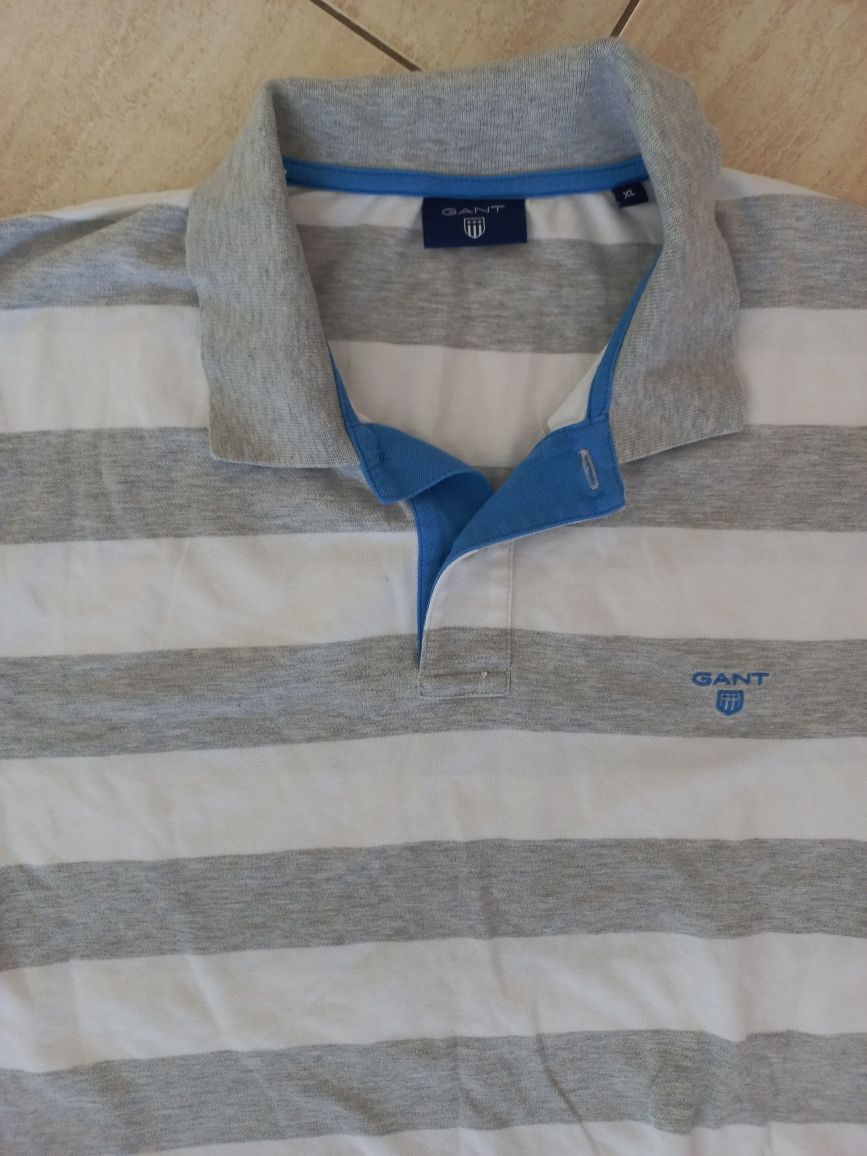 firmowa męska koszulka polo-GANT-rozmiar-XL-bawełna