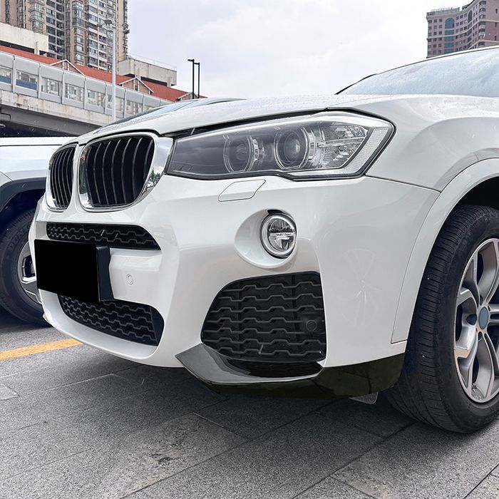 Сплиттер накладки бампера клыки BMW F25 диффузор спойлер губа сплiтер