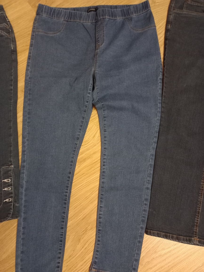 Spodnie damskie jeans r.44 komp.3szt nowe