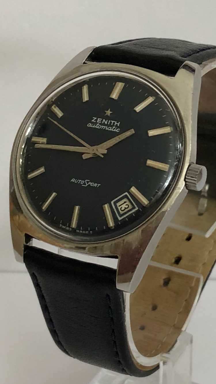 Zenith, AutoSport, Automatic, czarna tarcza, zegarek męski