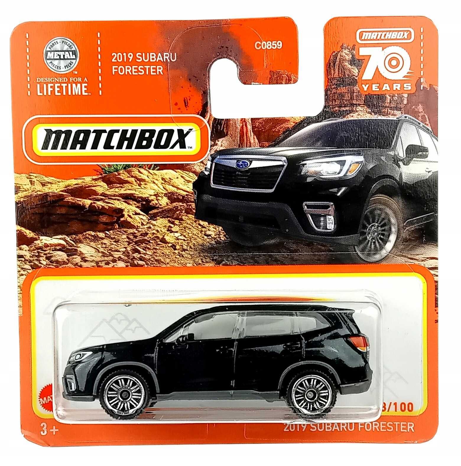 MATCHBOX 2019 SUBARU FORESTER czarny 70-lecie Matchbox