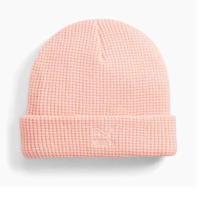 Жіноча рожева шапка puma archive beanie peach smoothie нова оригінал