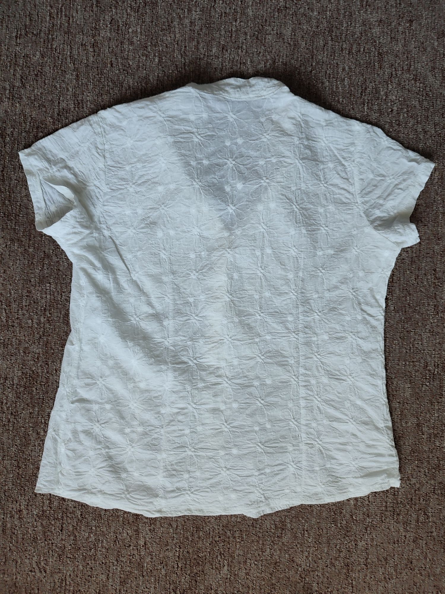 Koszulka koszula bluzka damska wizytowa biała rozmiar 38