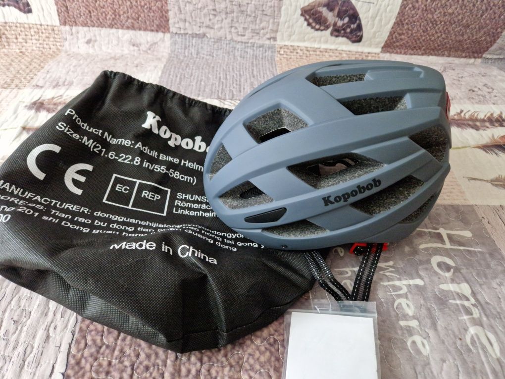 NOWY Kask rowerowy LED Kopobob rozmiar M 55-58 cm