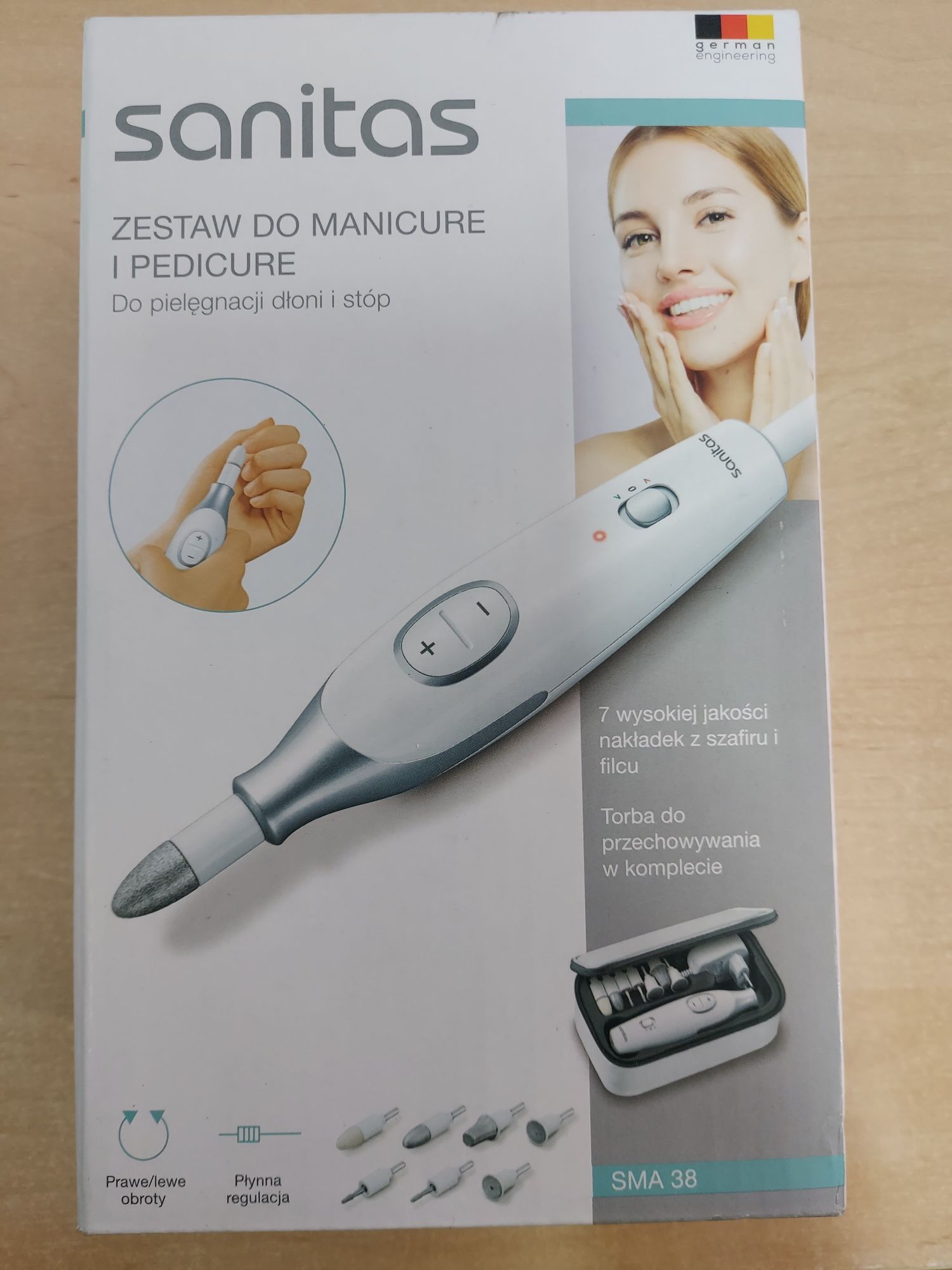 Sanitarne zestaw do manicure i pedicure nowy fabrycznie zapakowany