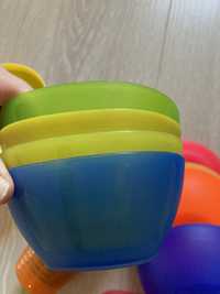 Naczynia plastikowe dla dzieci ikea kalas ernesto miska kubek