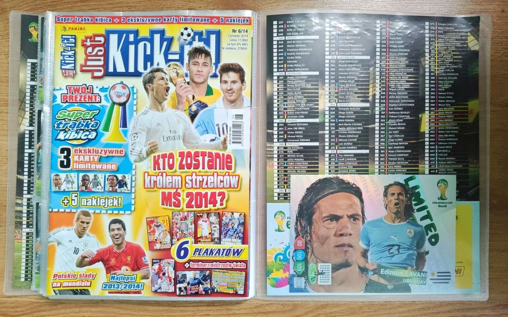 Album z kartami Panini FIFA World Cup Brasil 2014 rok