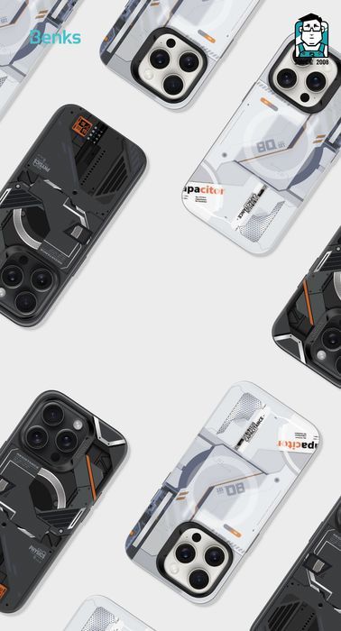 Benks Etui Magnetic Mecha Series do Iphone 14 Pro Max biały