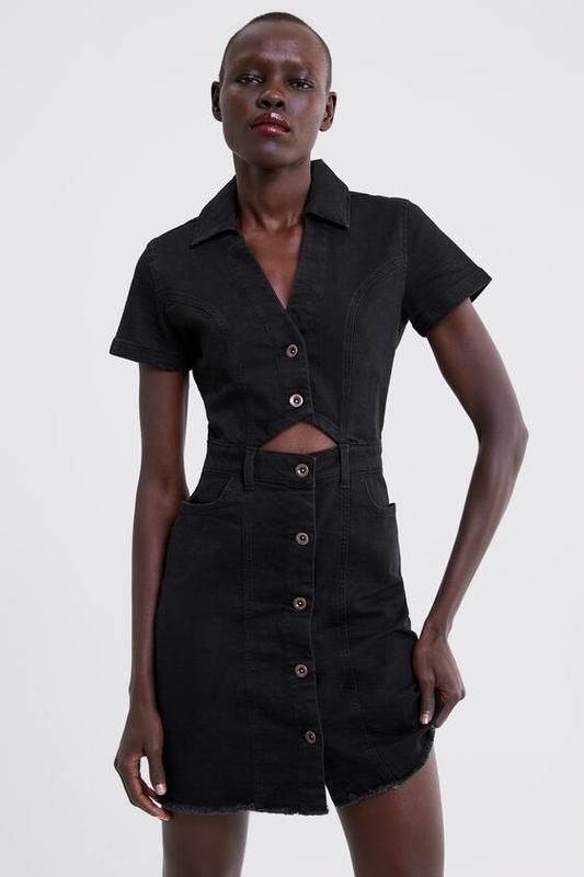 Джинсовое платье zara