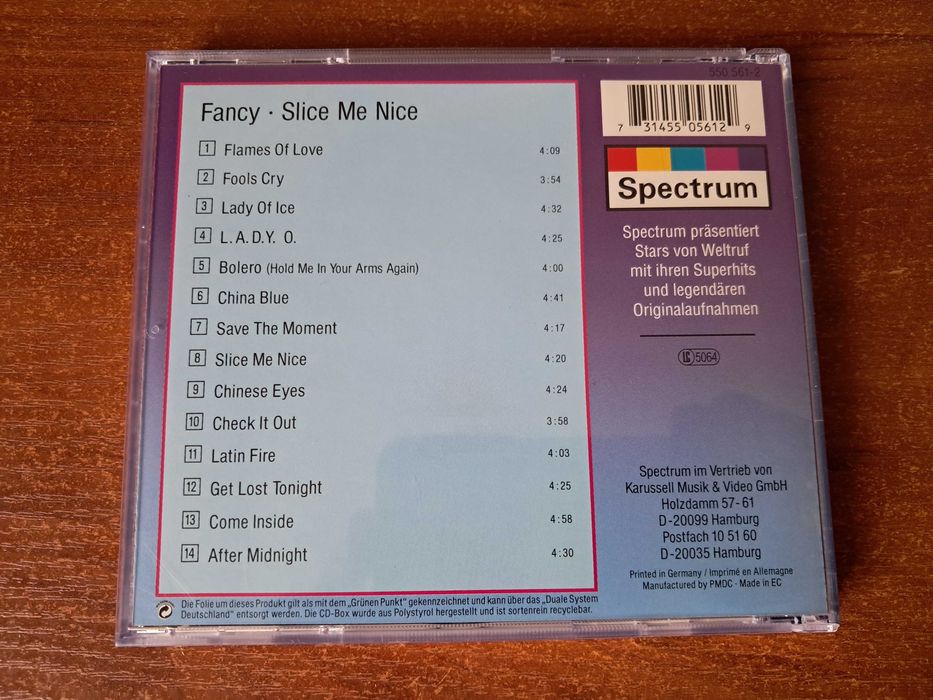 CD audio Fancy - Slice Me Nice