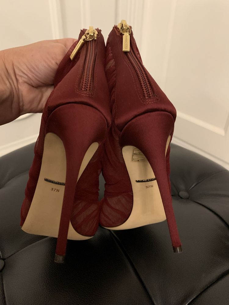 DOLCE GABBANA piękne botki na szpilce, NOWE