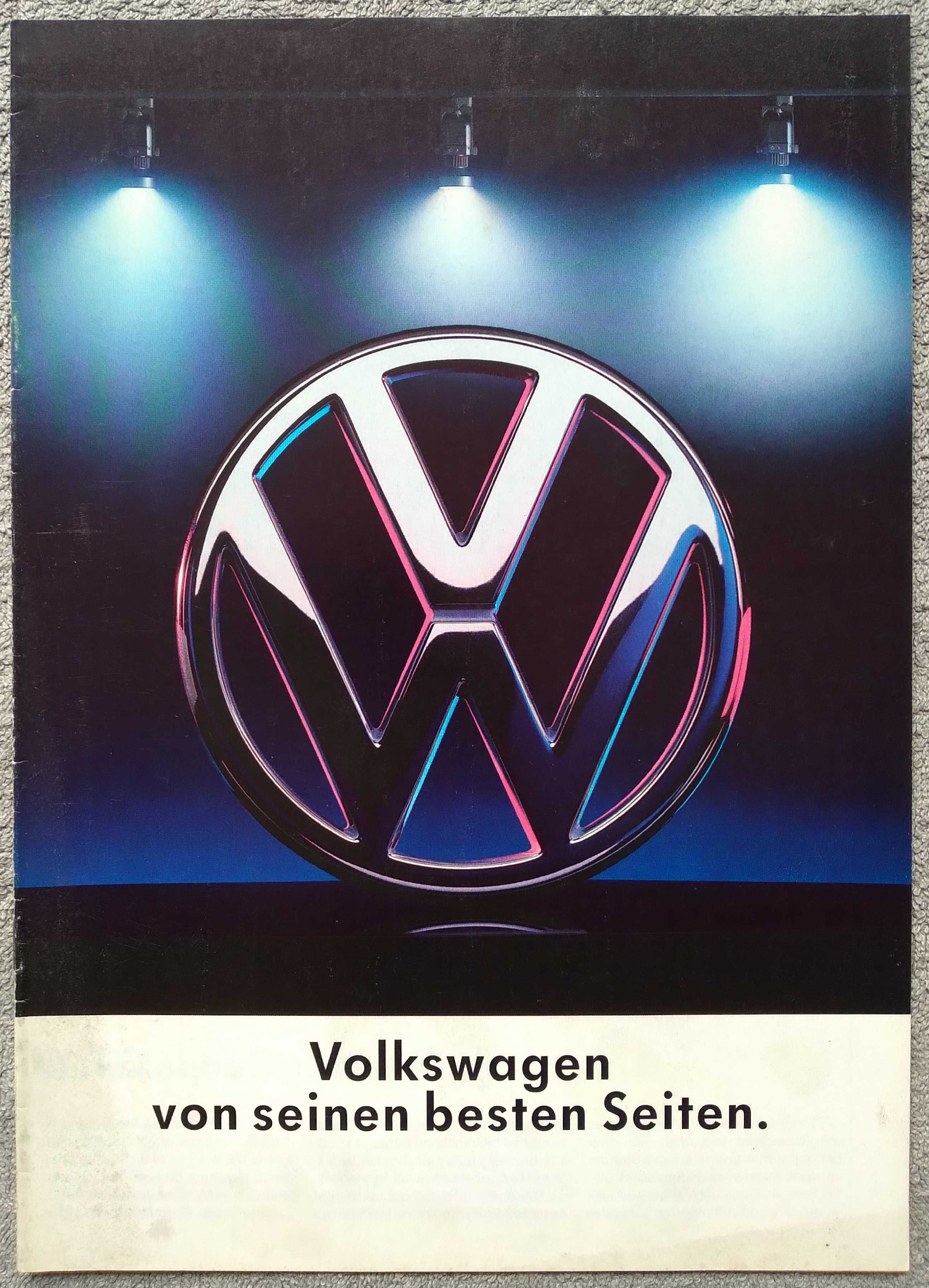 Prospekt Volkswagen modele 1990