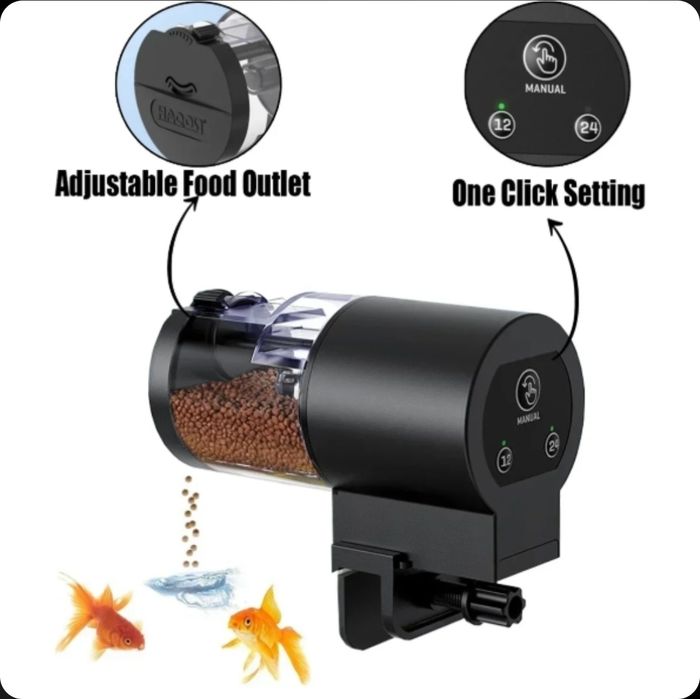 Karmnik automatyczny do akwarium - samoczynny podajnik pokarmu