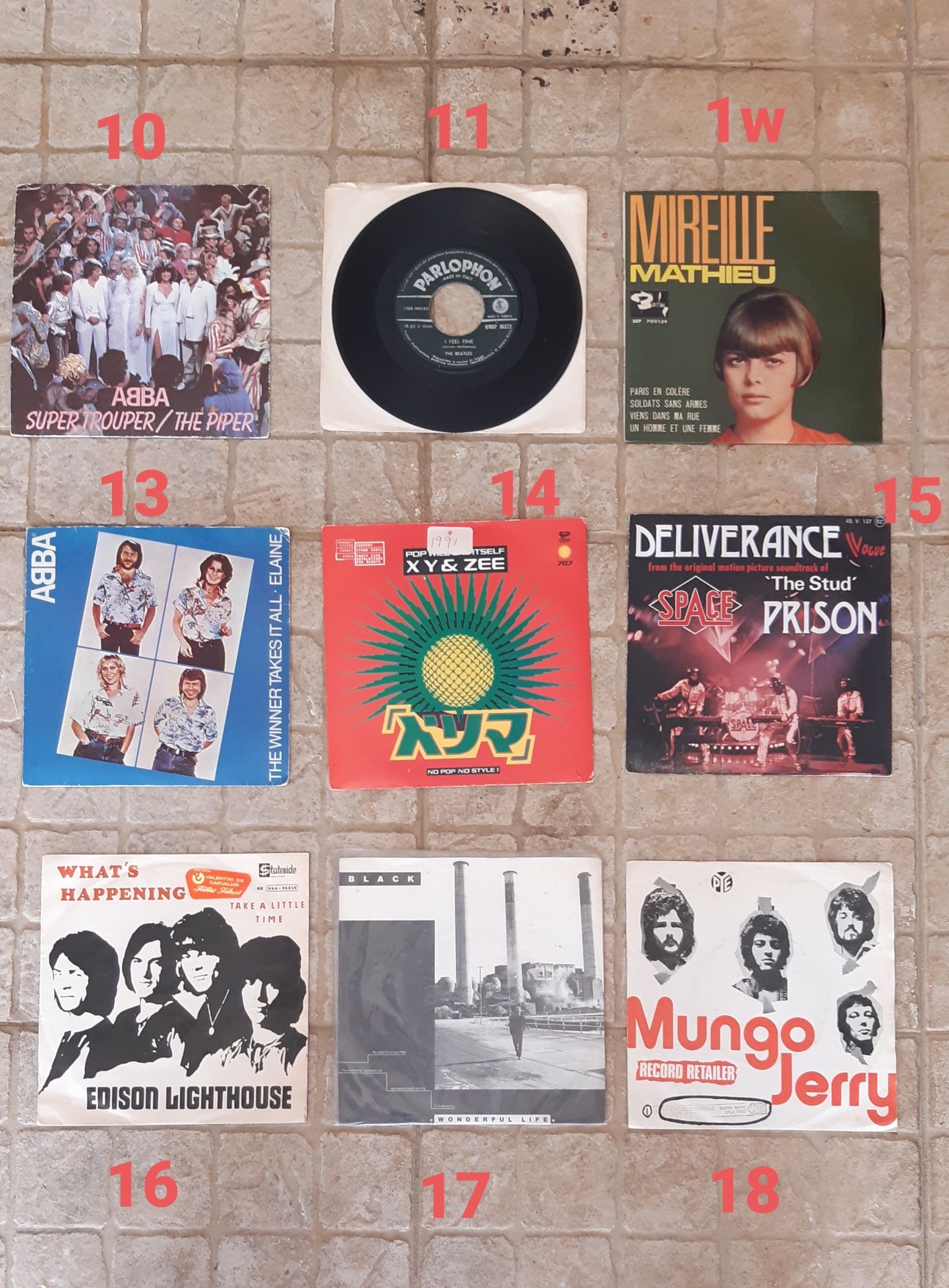 Discos de vinil singles