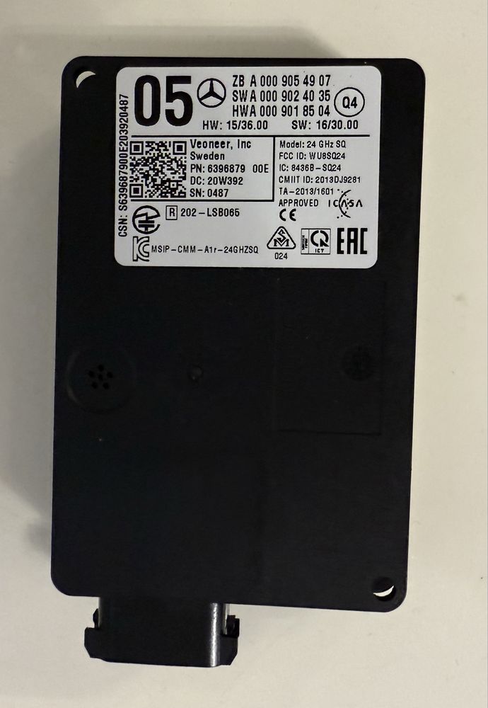 Радар сенсор RADARSENSOR Мерседес A 000 905 49 07 64