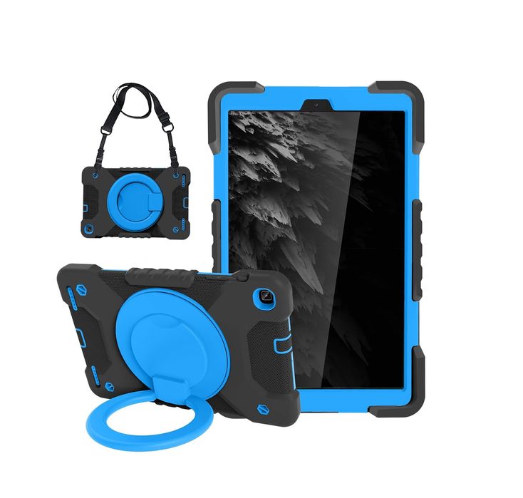 Etui do Galaxy Tab A8 10.5 Cala z Obrotowym Uchwytem Niebieski