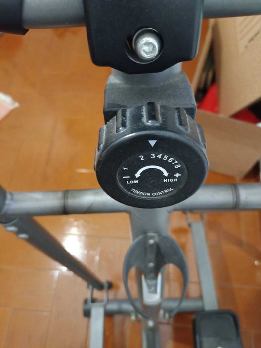 Bicicleta Elíptica Híbrida Fitness - com banco, 8 Níveis