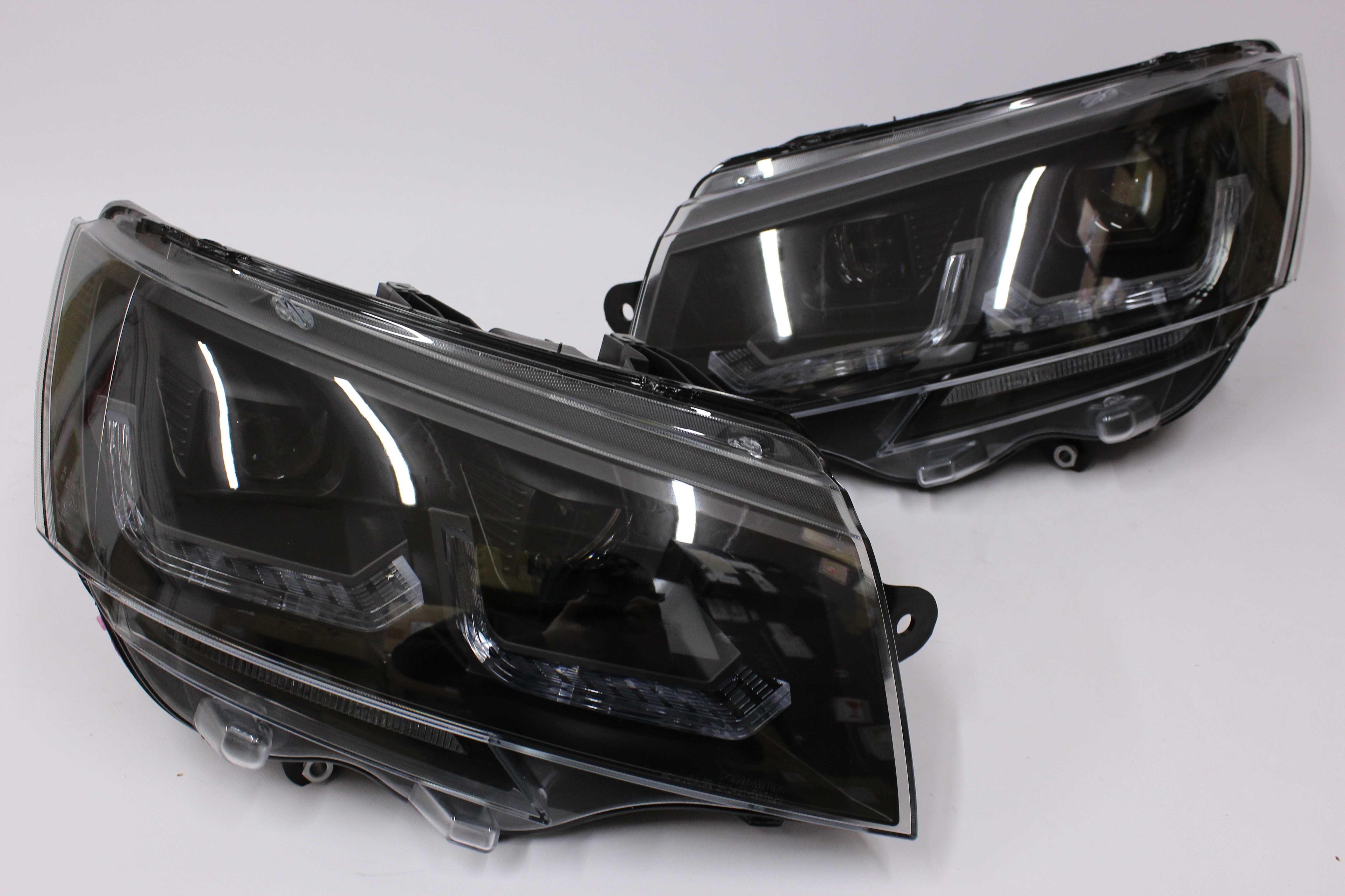 Lampy przednie przód VW T6 20-24 T6.1 DRL LED BAR Neon Black Dynamic