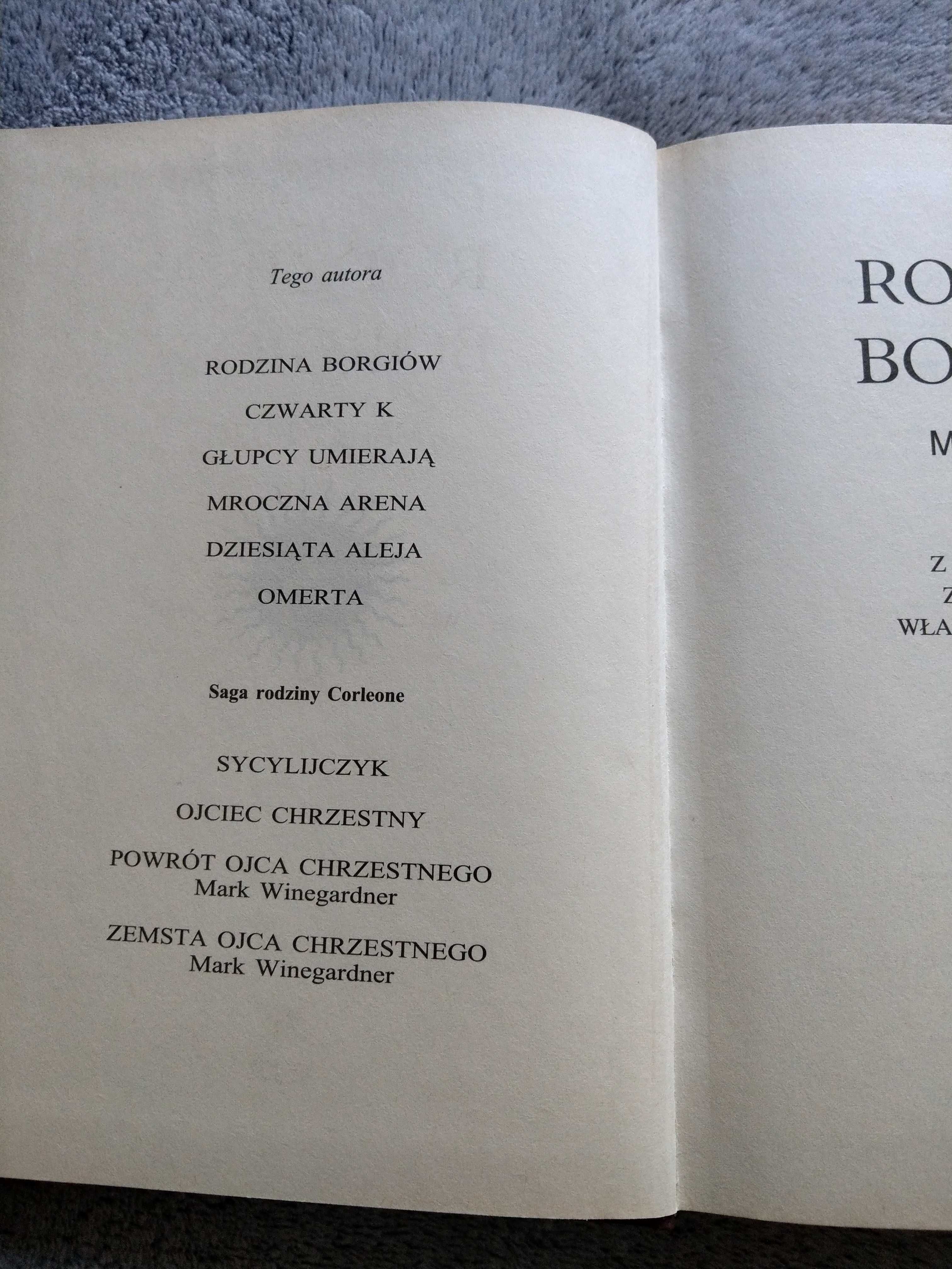 "Rodzina Borgiów" Mario Puzo