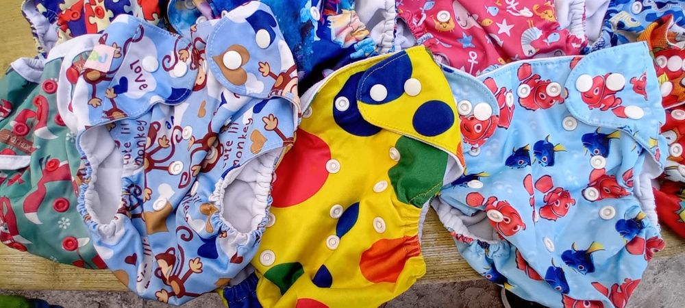 Fraldas de pano reutilizáveis (22 capas)