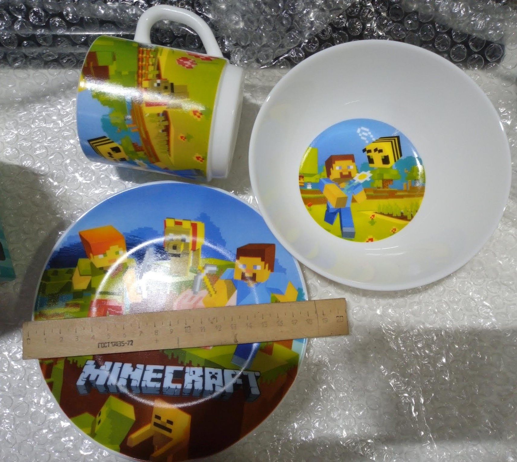 Набір дитячого посуду Minecraft Майнкрафт