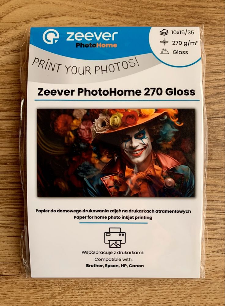 Papier foto do domowego druku zdjęć Zeever PhotoHome 270 gloss