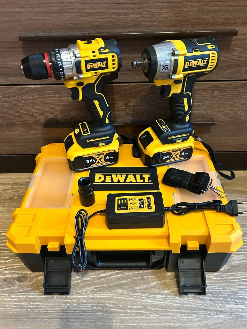Набір 2в1 АКБ DeWalt 36V Гайковерт+ шуруповерт Деволт