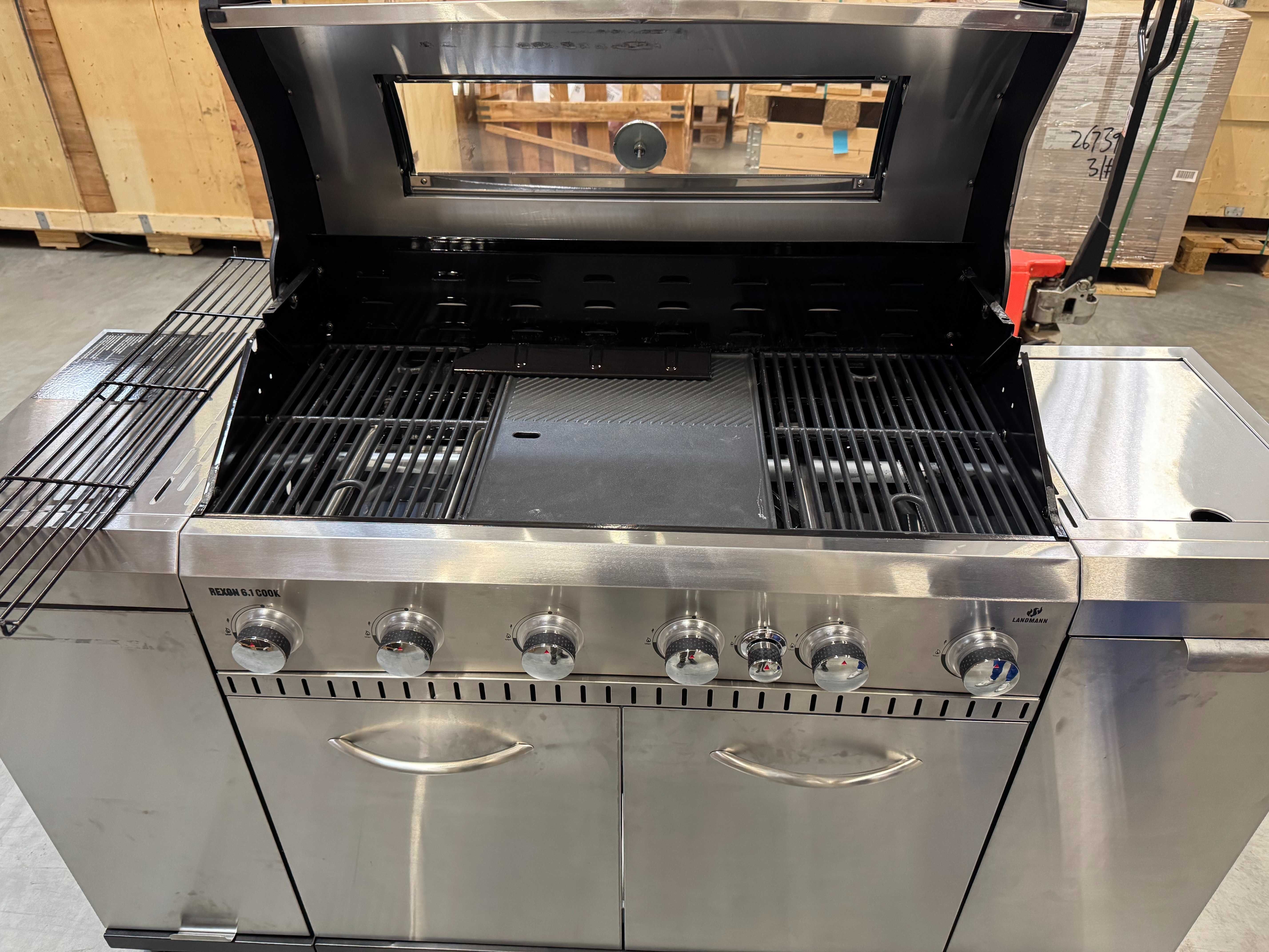 Grill gazowy LANDMANN Rexon 6.1 Cook 6+1 palników stal nierdzewna 24kw
