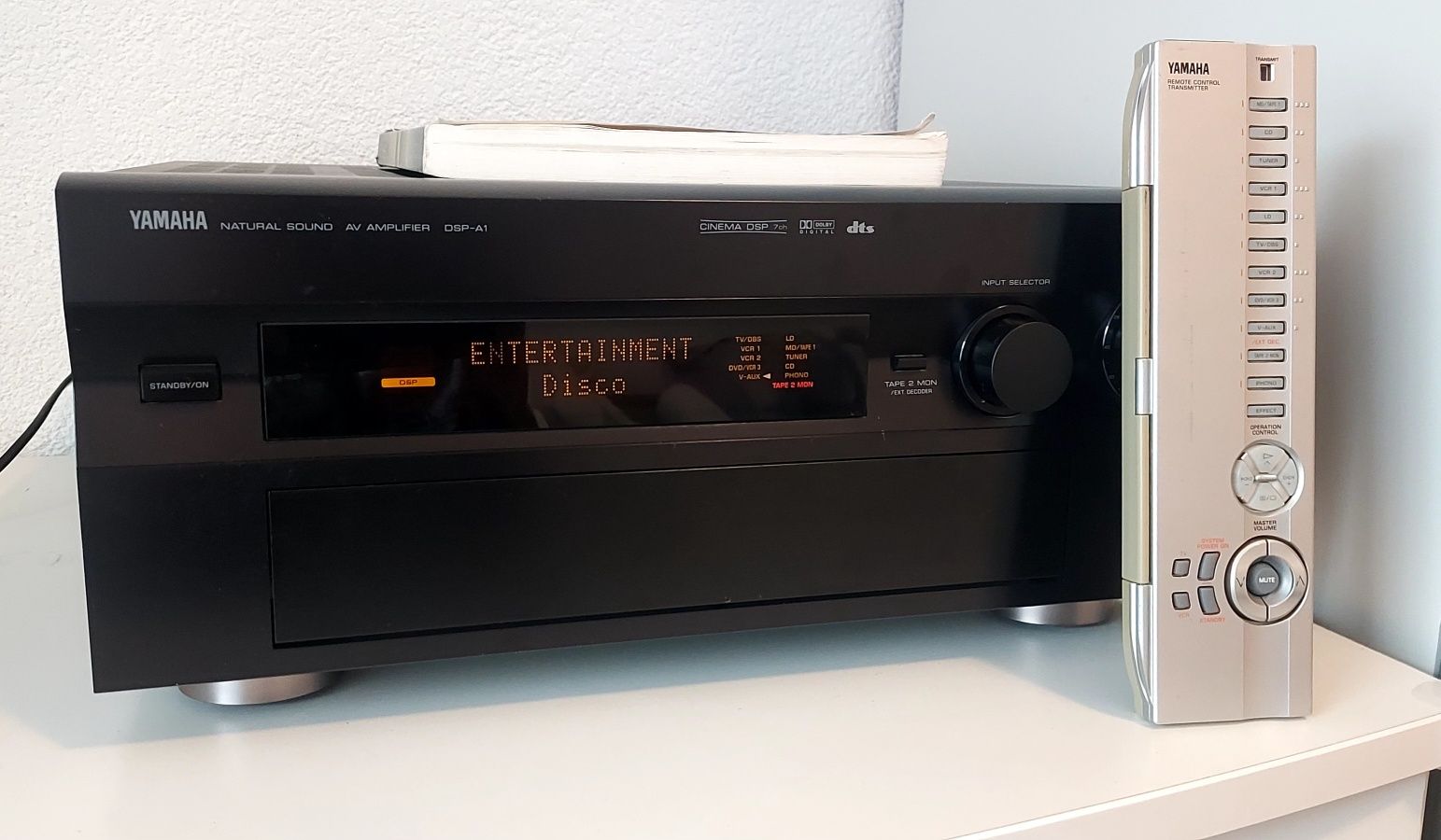 Wzmacniacz,Amplituner Yamaha DSP-A1 z pilotem i instrukcją!
