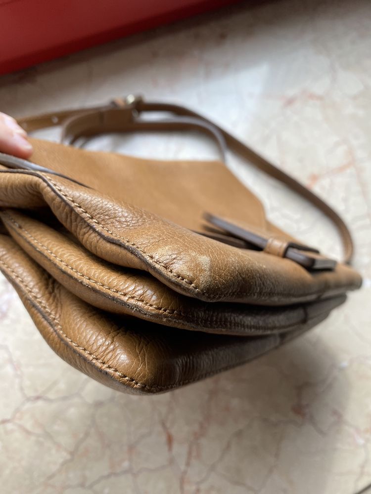 Шкіряна сумка Massimo Dutti
