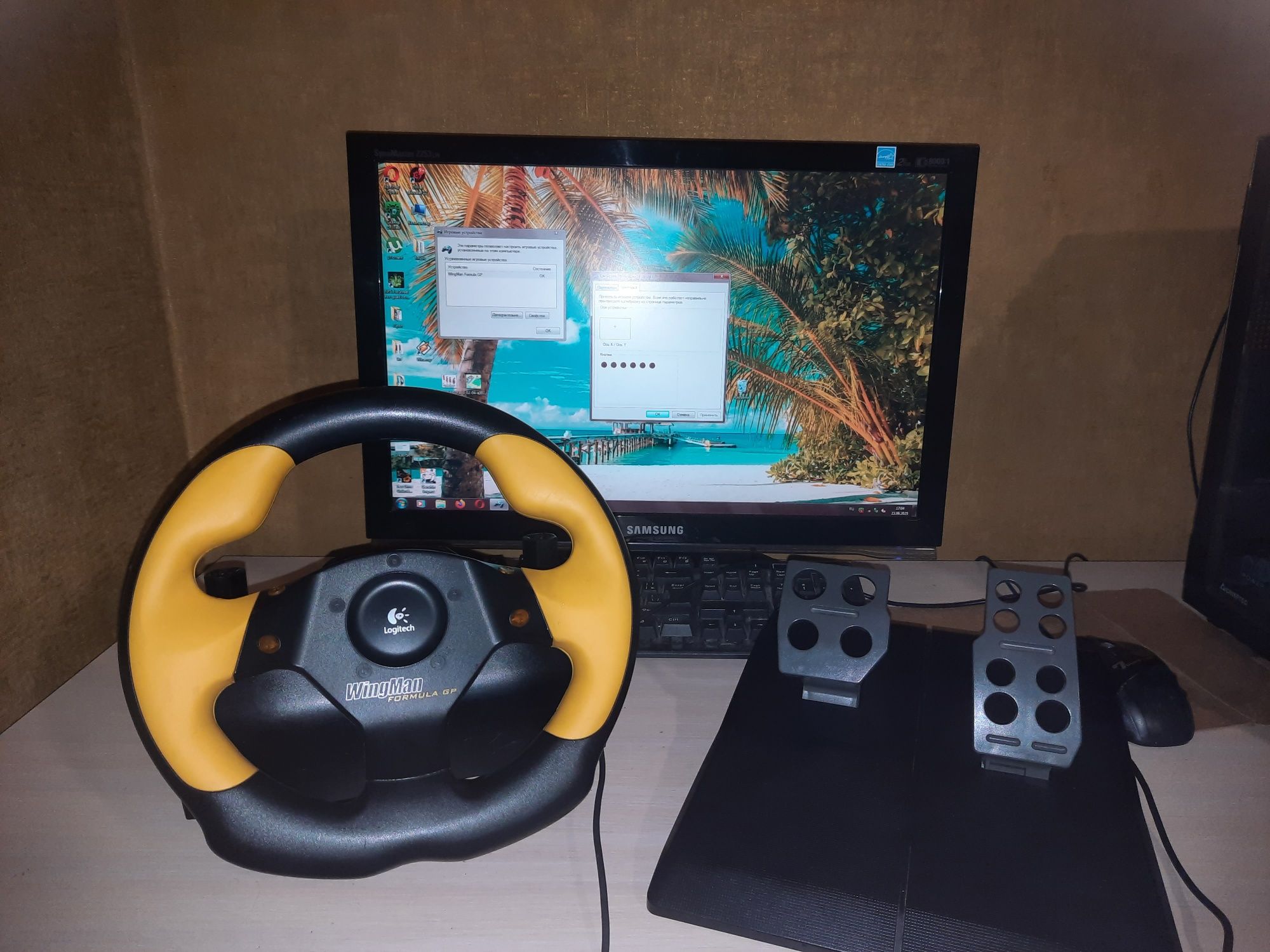 Игровой руль logitech WingMan formula GP