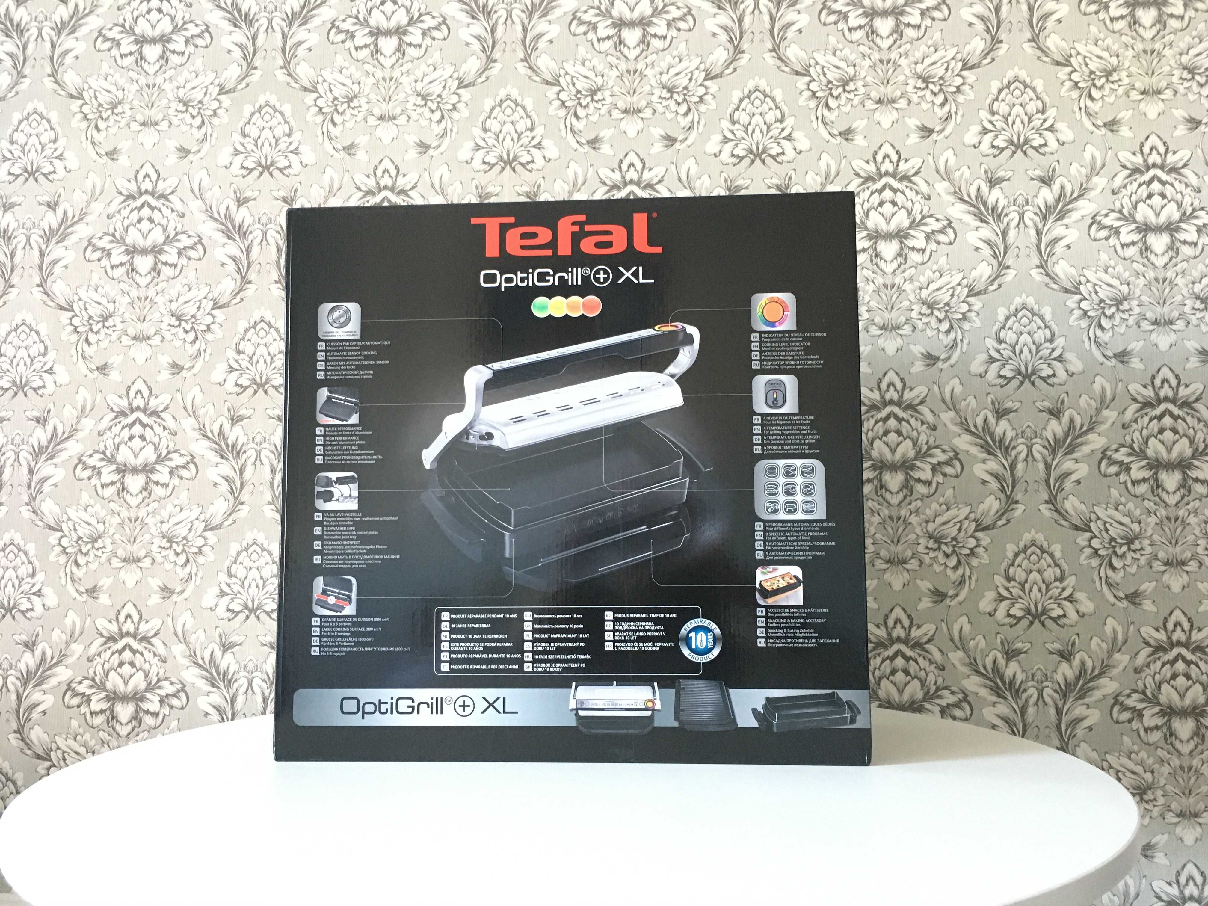 Гриль Tefal OptiGrill + XL GC724D12 + форма XL ! Нові! Запечатані!