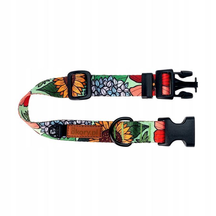 regulowana obroża dla małego psa maltańczyka shih tzu xs 15 mm kwiaty