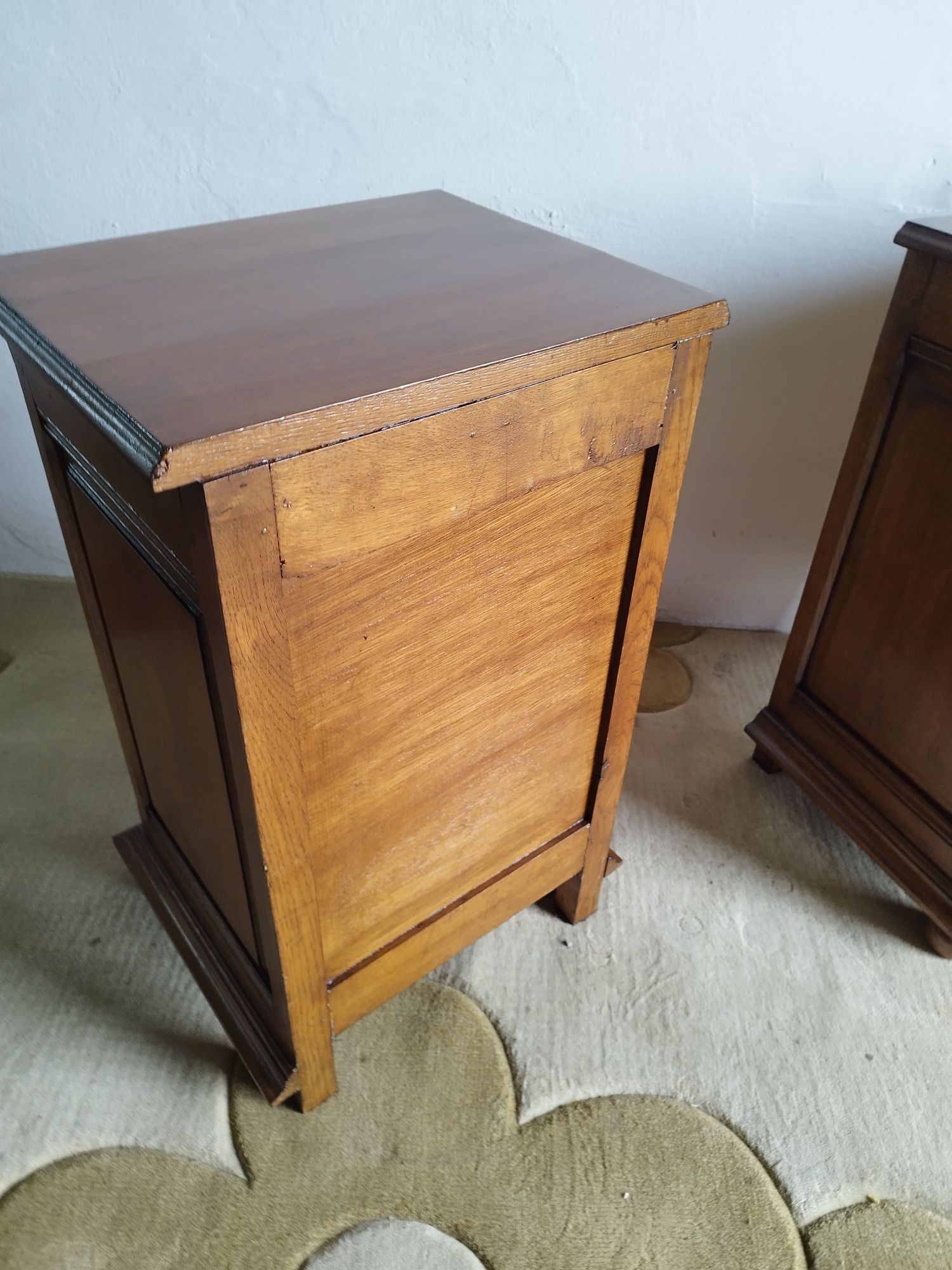 szafki nocne drewno dębowe Antyk Vintage