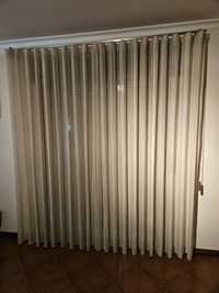 Cortinas de ondas com calha