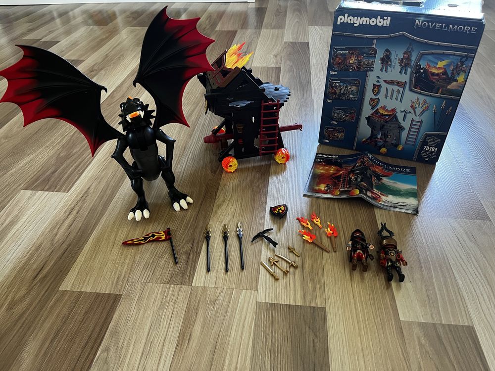 Playmobil 2 zestawy plus smok w gratisia